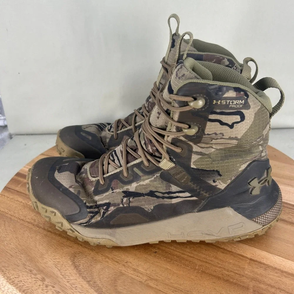 Under Armour HOVR Ridge Storm Proof Camo Hunting Boots 3023105-900 Mens 8 W 9.5